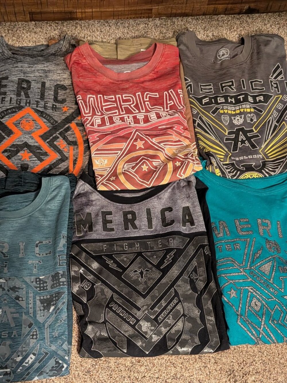 Huge Lot XL American Fighter Shirts